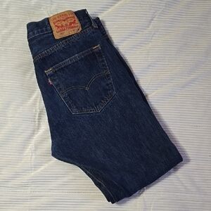 Levi's Dark Blue Straight Men Jeans